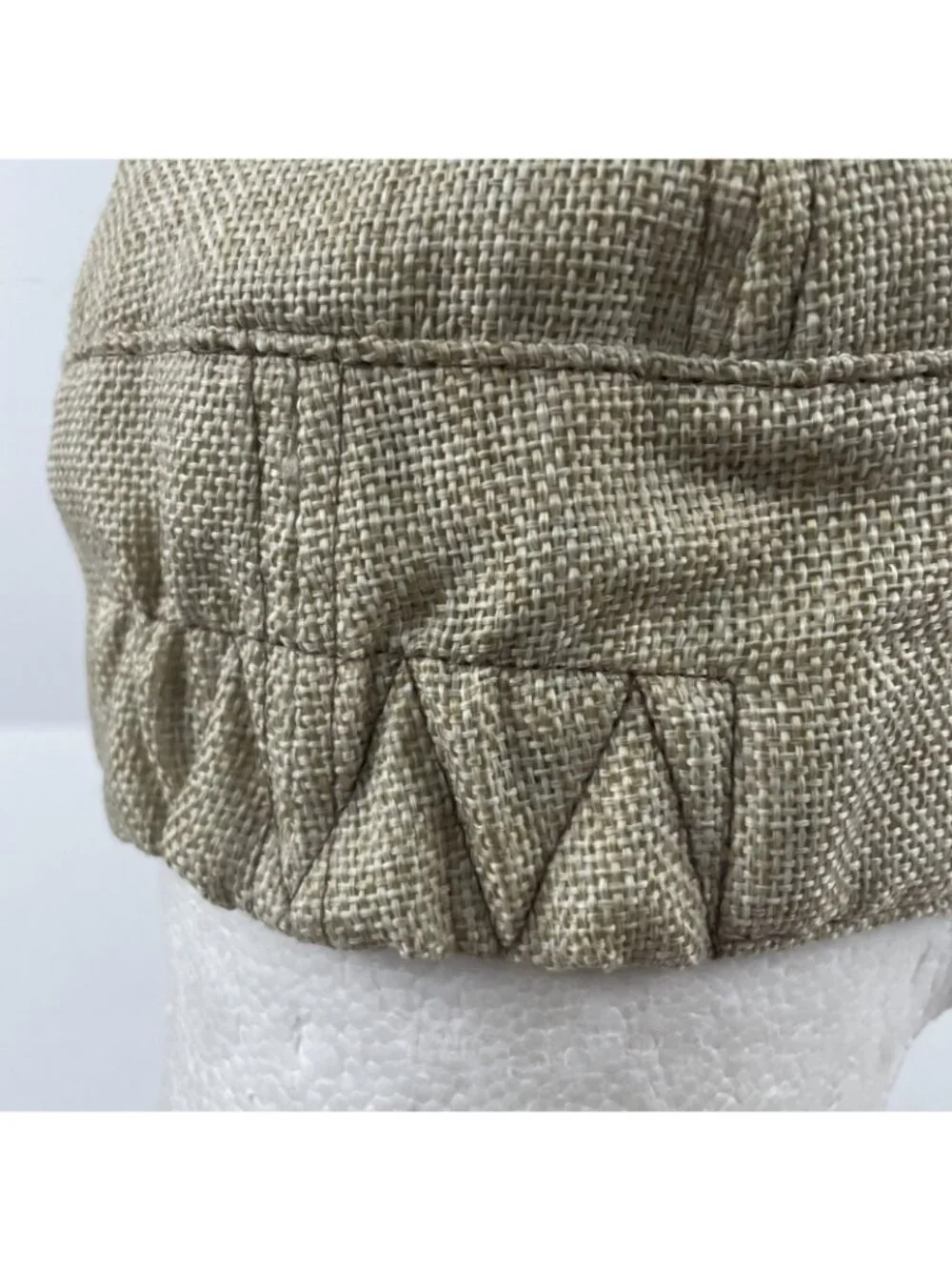 Pistil Cadet Hat Cap Women’s OS Natural Oatmeal Beige Military Newsboy Polyester